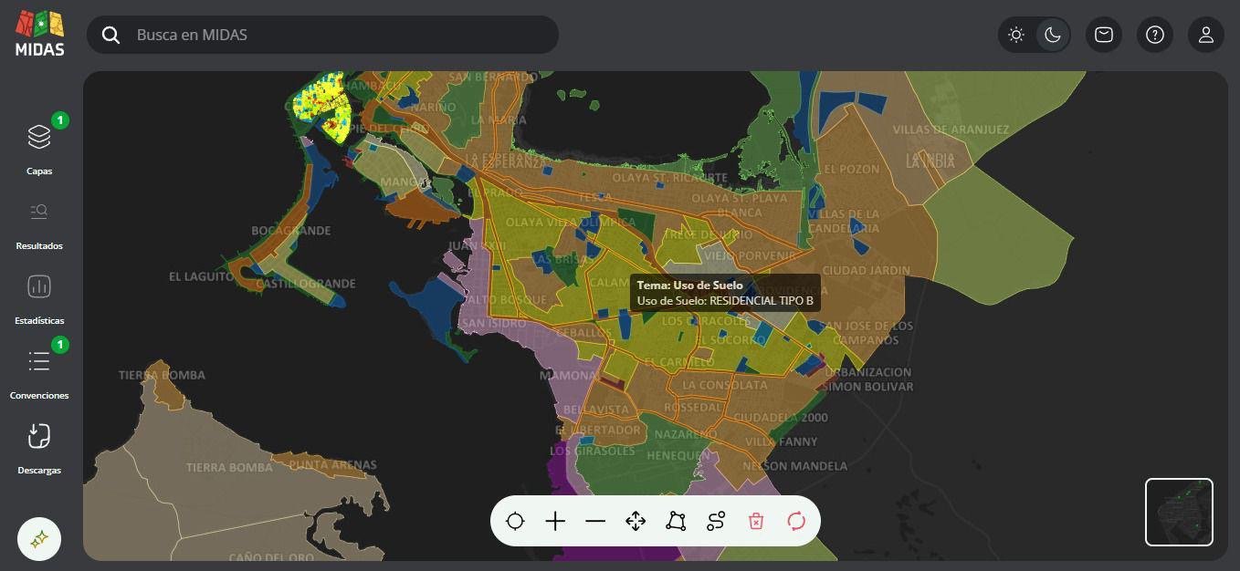 MIDAS: la herramienta digital de cartografía de Cartagena evoluciona ...